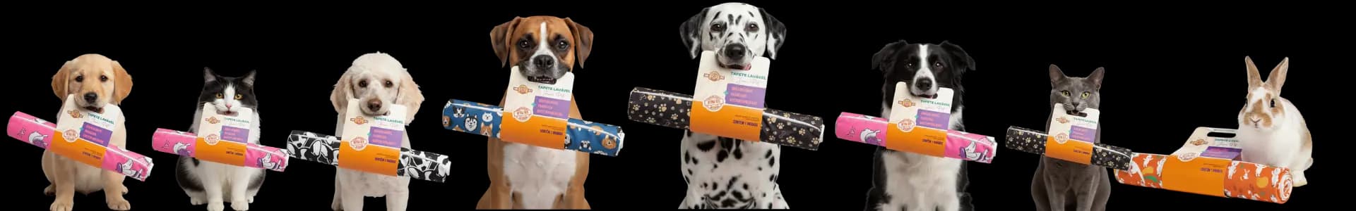 Pets felizes usando Jimipet